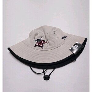 New Era Houston Astros 2024 Fourth of July Khaki Bucket Hat One Size